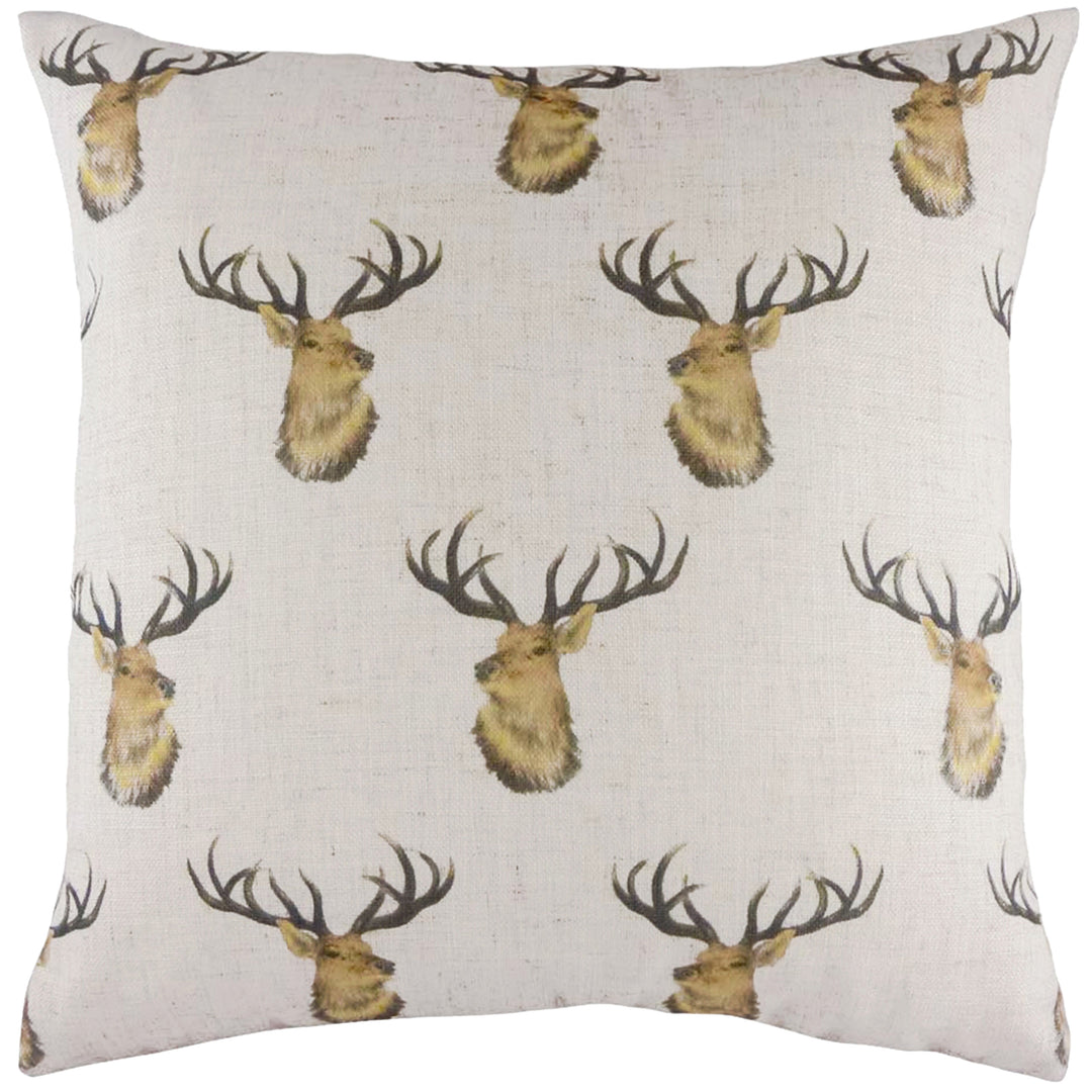STAG HEAD REPEAT 43X43 C/C WHITE