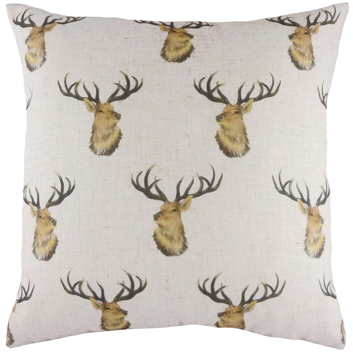 STAG HEAD REPEAT 43X43 C/C WHITE