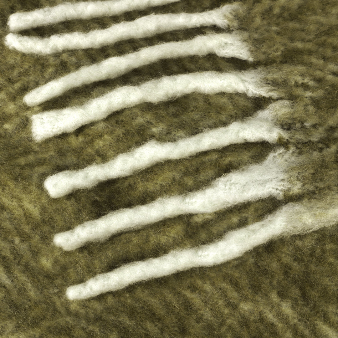 Rawton Ombre 130x180 Throw Natural/Moss - image 4