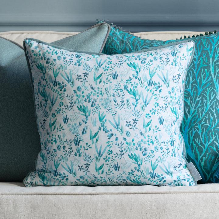 SAANA 43X43 CUSHION CASE TEAL