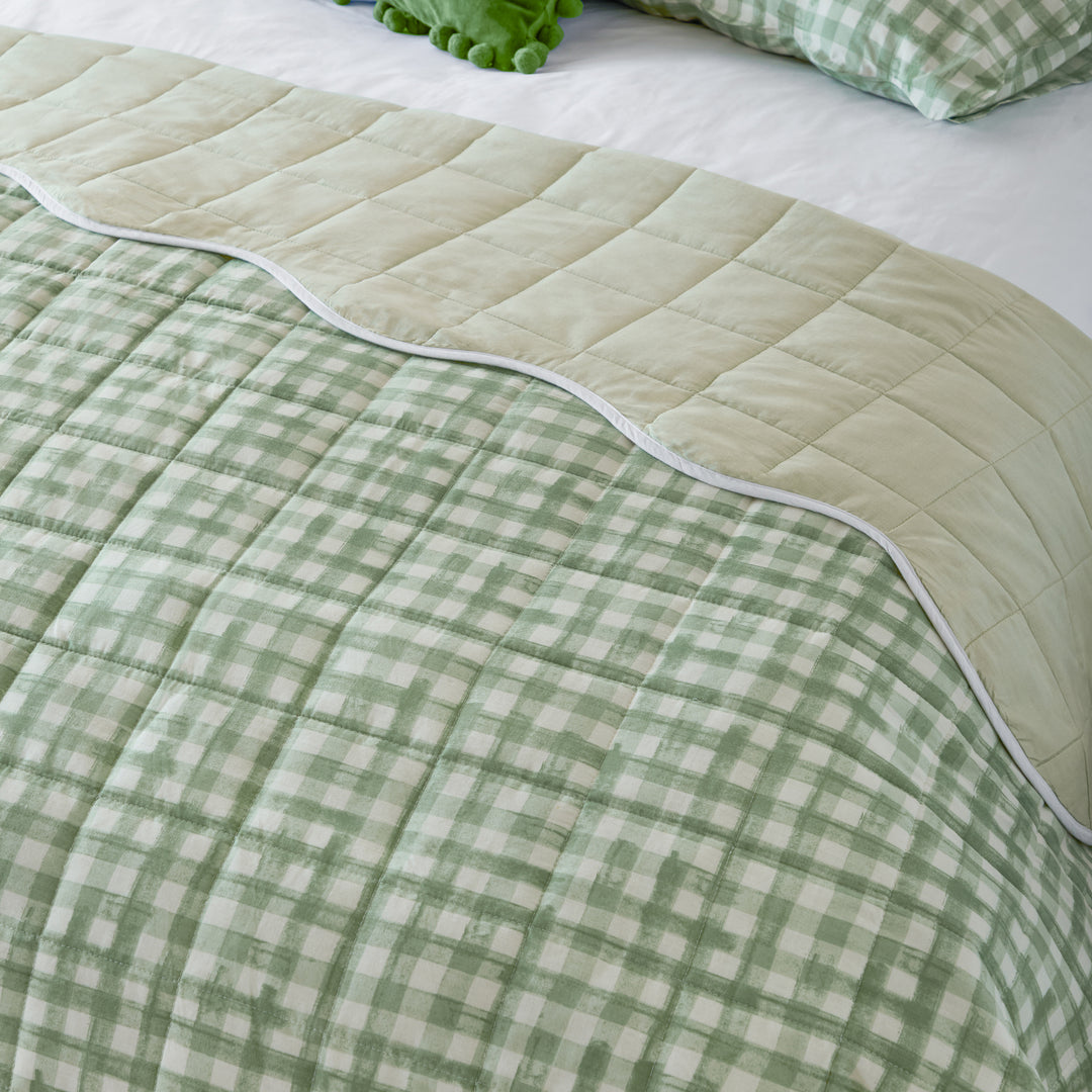Scallop 150x200 Bedspread Sage