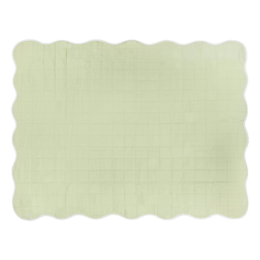 Scallop 150x200 Bedspread Sage - image 3