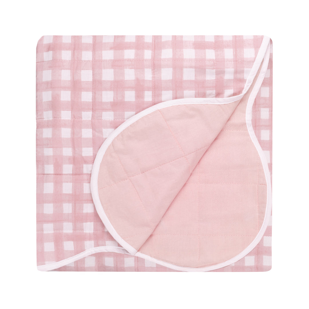 Scallop 265x265 Bedspread Pink