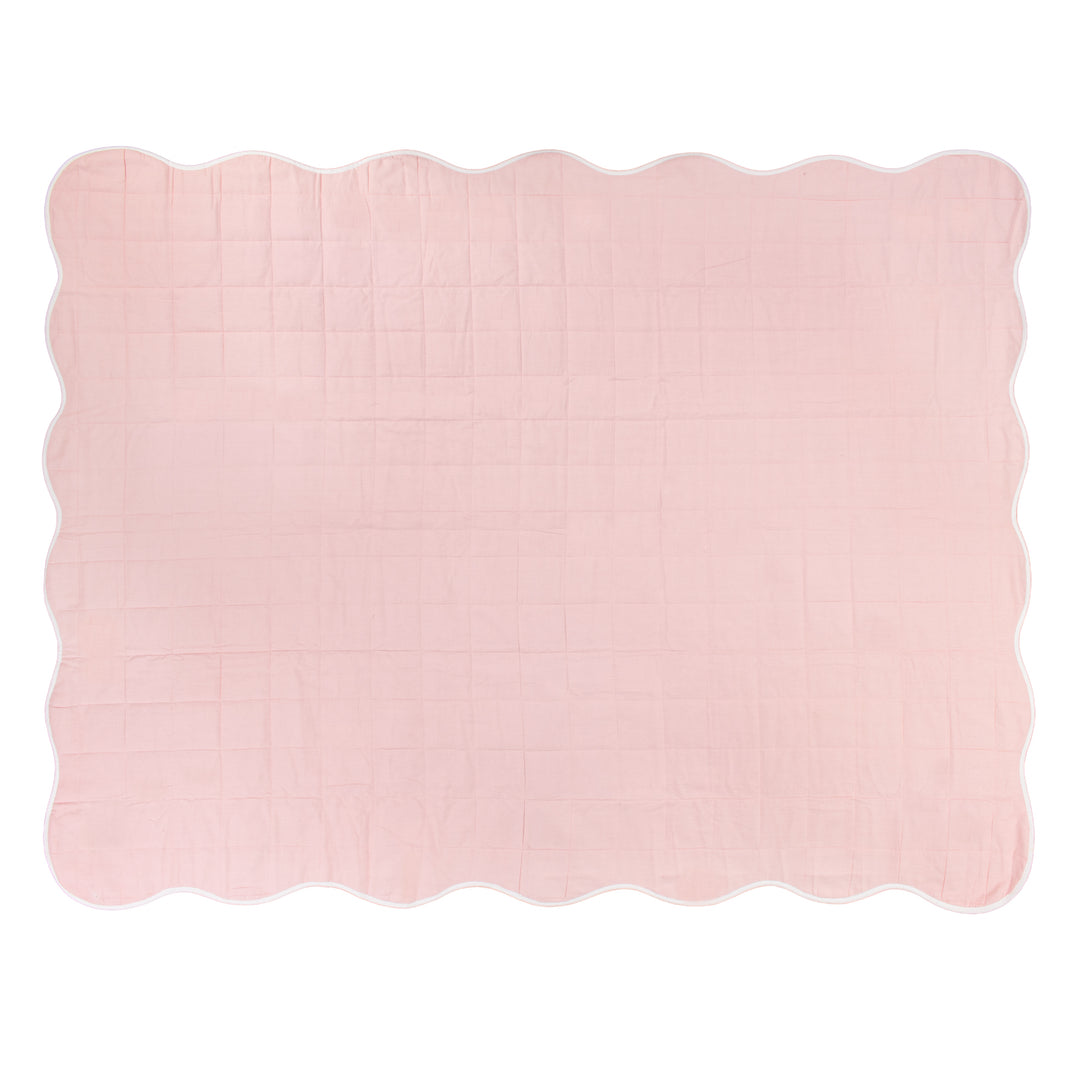 Scallop 265x265 Bedspread Pink - image 3