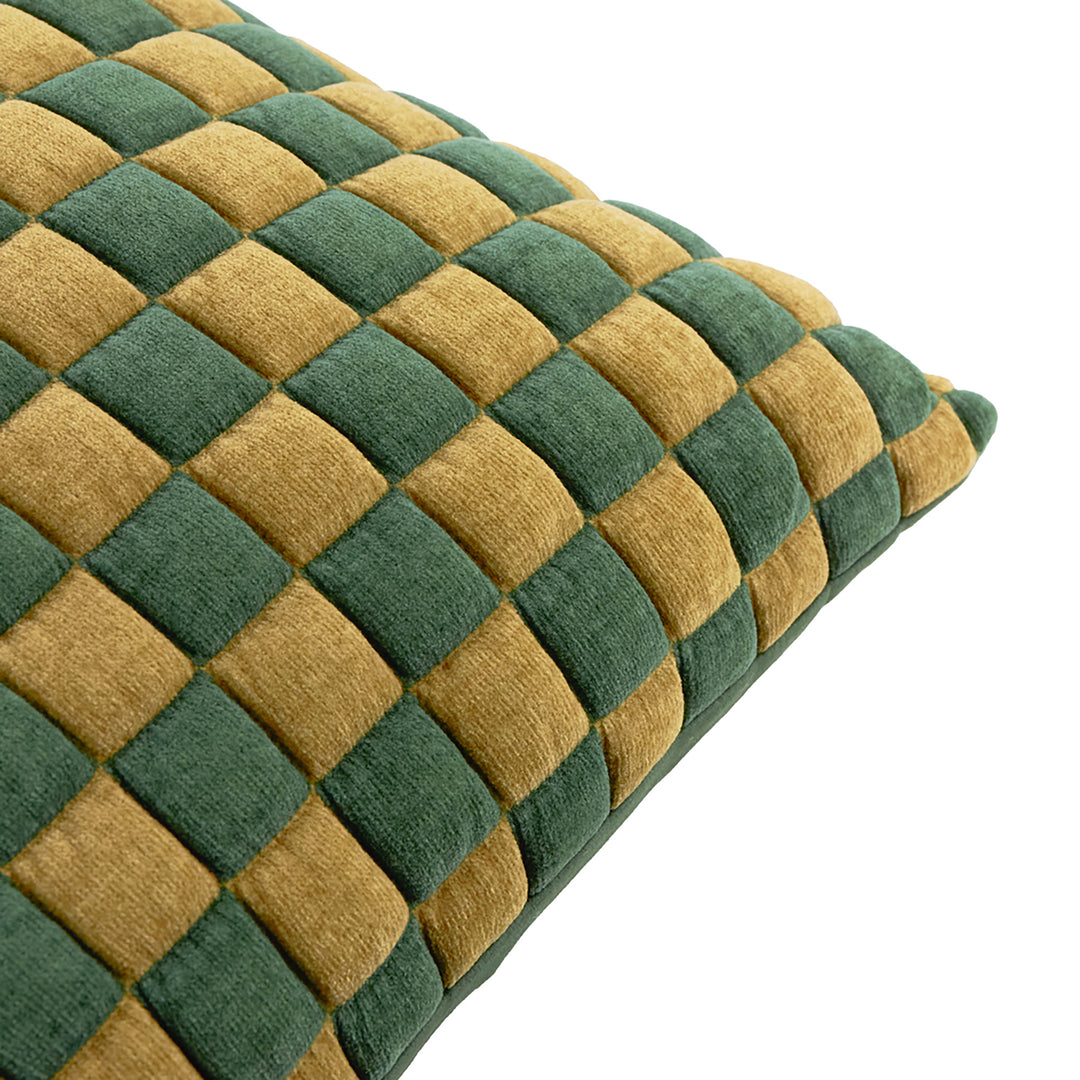 Softie Checkerboard 50x50 Cushion Case Green - image 3