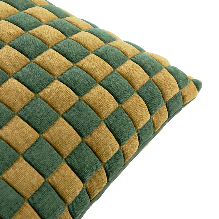 Softie Checkerboard 50x50 Cushion Case Green - image 3