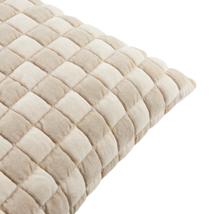 Softie Checkerboard 50x50 Cushion Case Natural - image 3