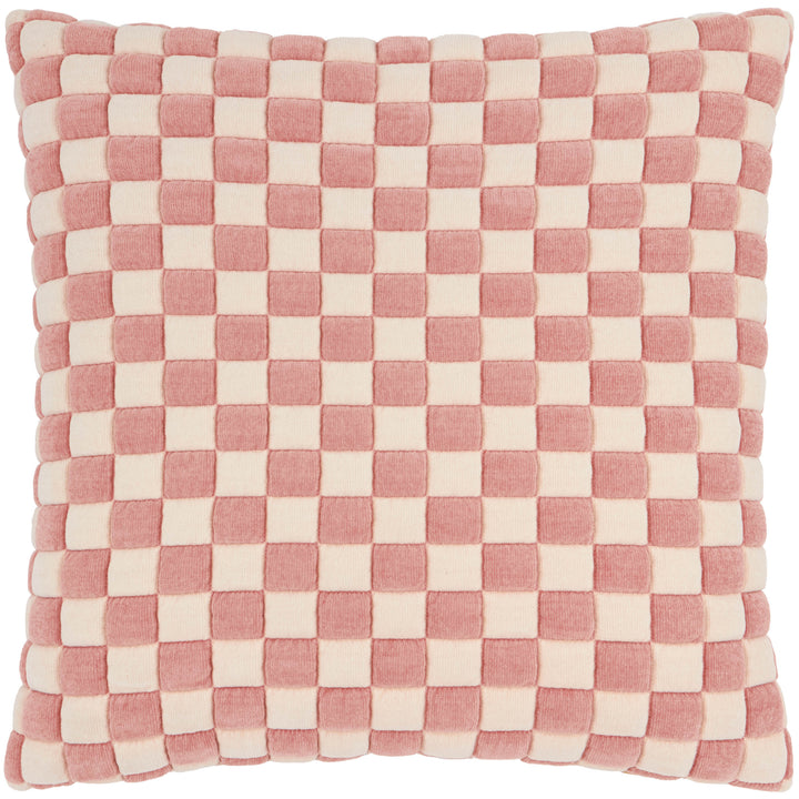 Softie Checkerboard 50x50 Cushion Case Pink