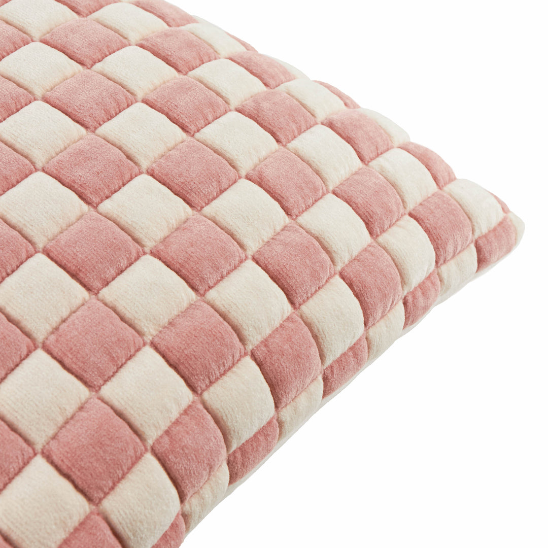 Softie Checkerboard 50x50 Cushion Case Pink - image 3