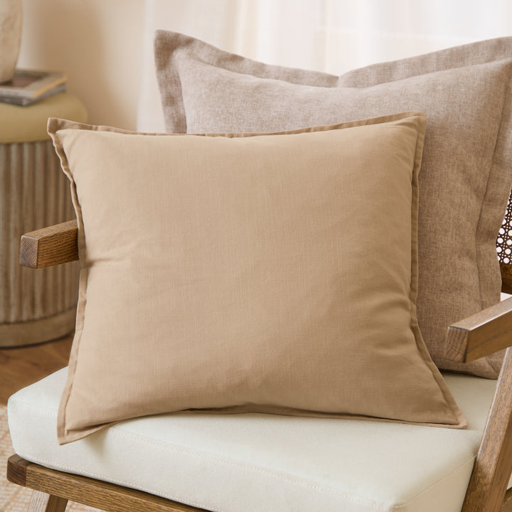Slub Cotton 50x50 Cushion Case Natural