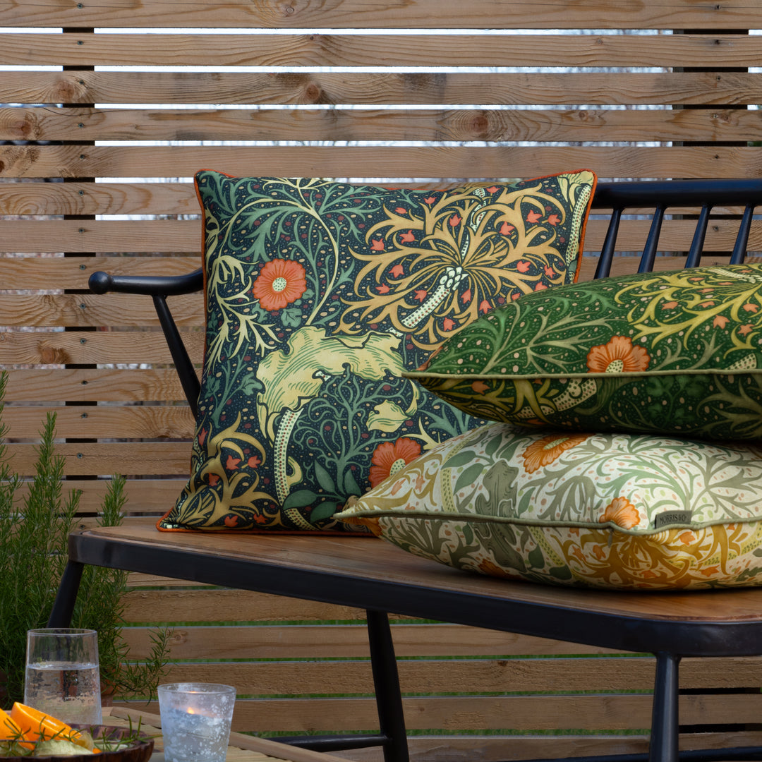 Seaweed 50x50 Cushion Case Stone/Sunflower - image 6