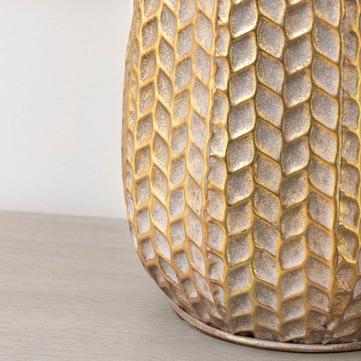 SERENA LAMPBASE GOLD/WHITEWASH