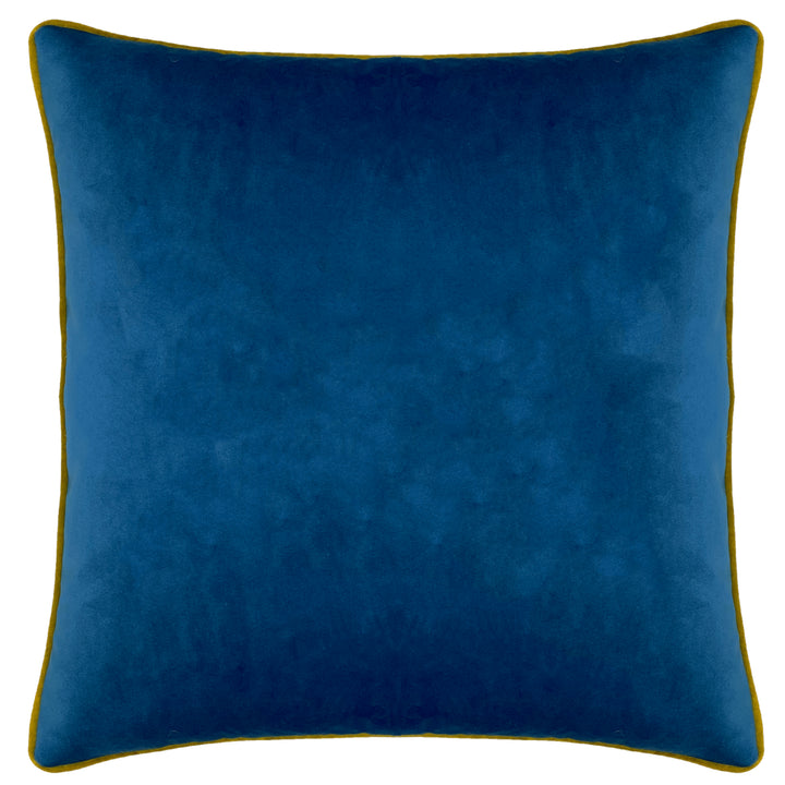 SERPENTINE 43X43 CUSHION CASE OCHRE/BLUE