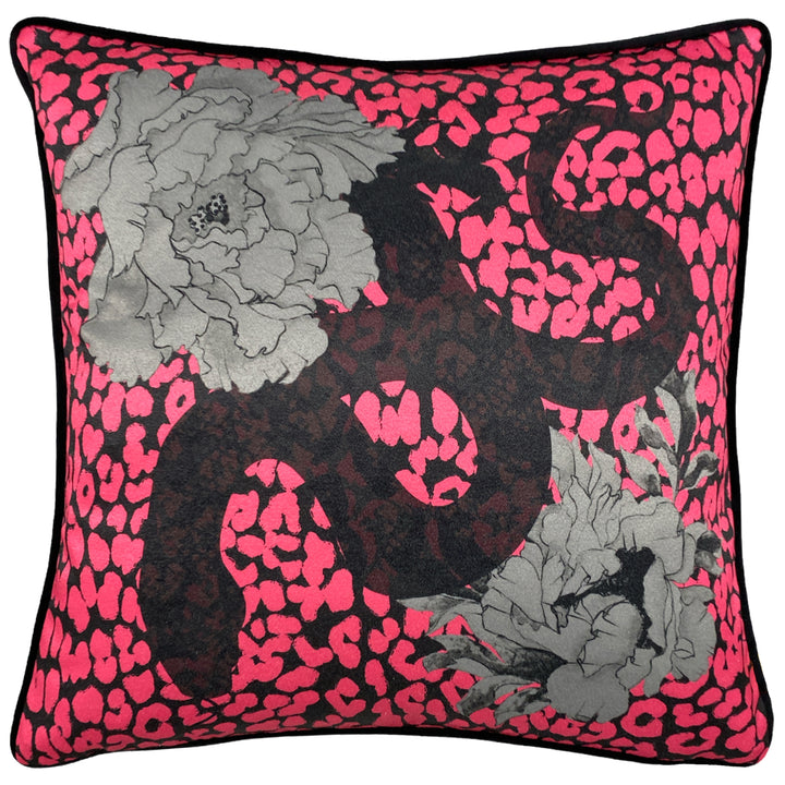 SERPENTINE 43X43 CUSHION CASE PINK/CHARCOAL