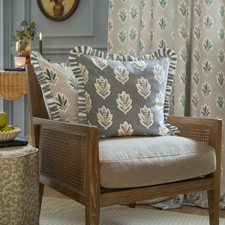 Sessile Leaf Ruffle 50x50 Cushion Case Flax - image 6