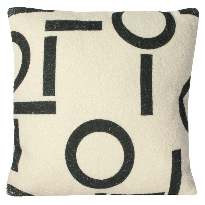 SHEARLING CIRCA 43X43 CUSHION COVER BLACK