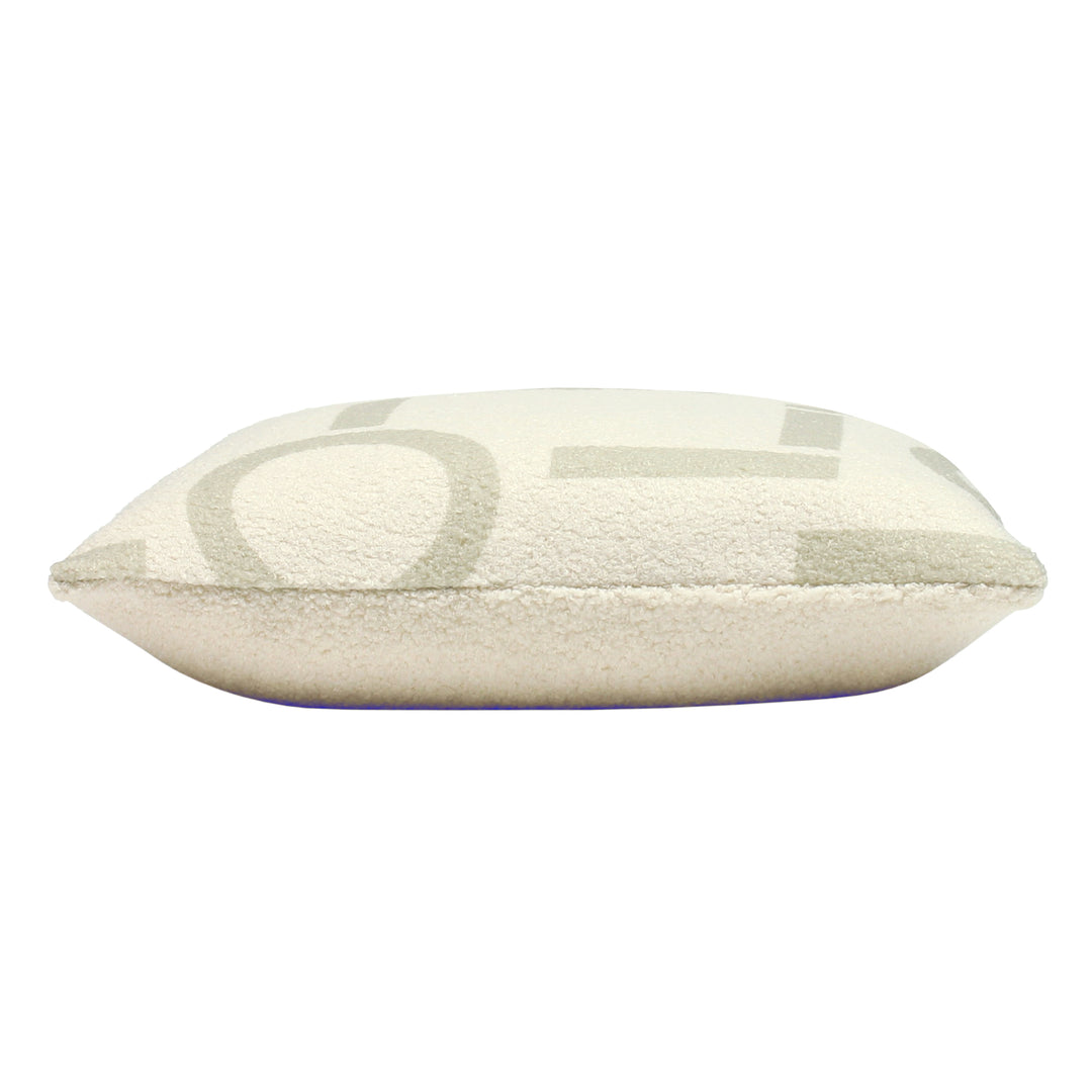 SHEARLING CIRCA 43X43 CUSHION COVER TAUPE