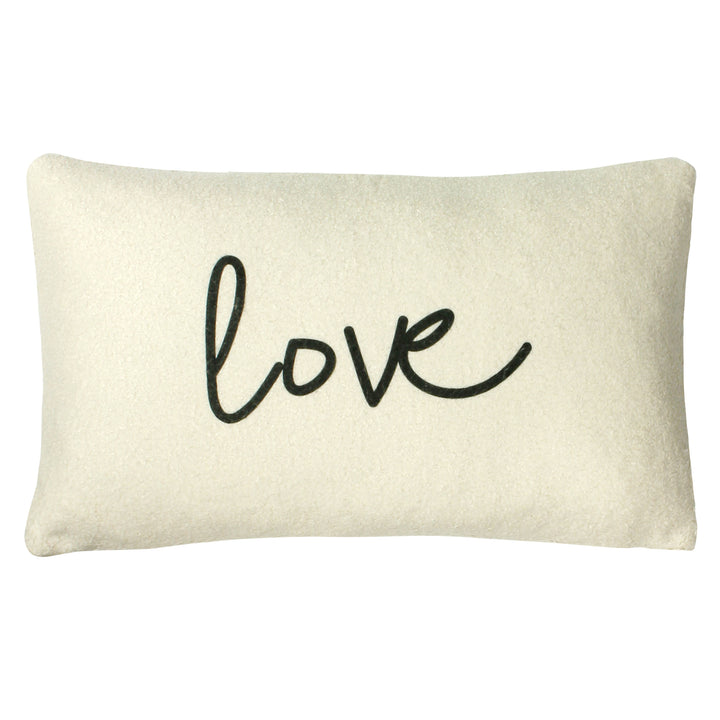 SHEARLING 30X50 CUSHION COVER LOVE