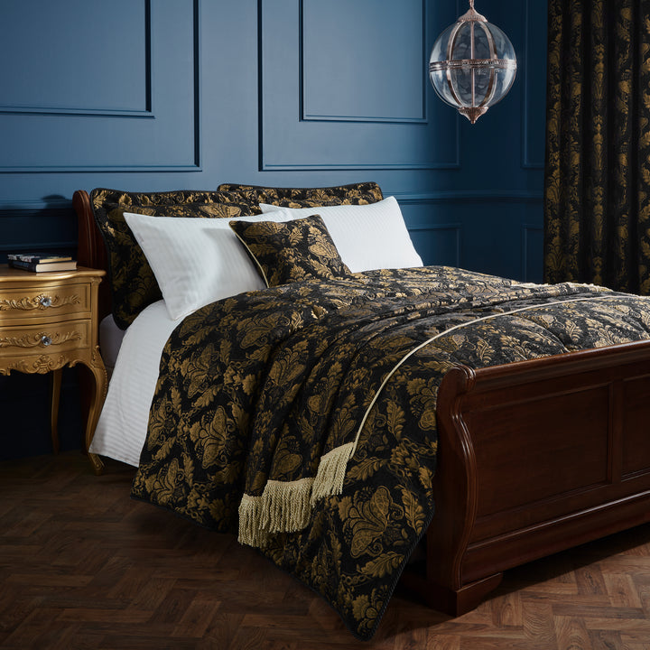 Shiraz 275x275 Bedspread Black