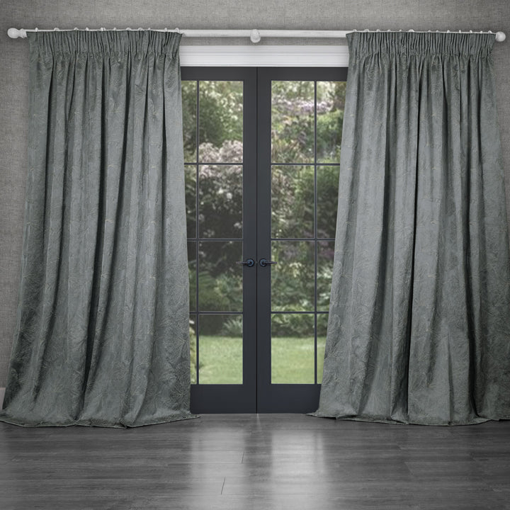 Sitara 228x228 Pencil Pleat Curtains Lead - image 2