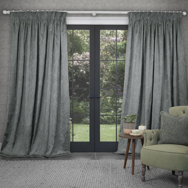 Sitara 228x228 Pencil Pleat Curtains Lead