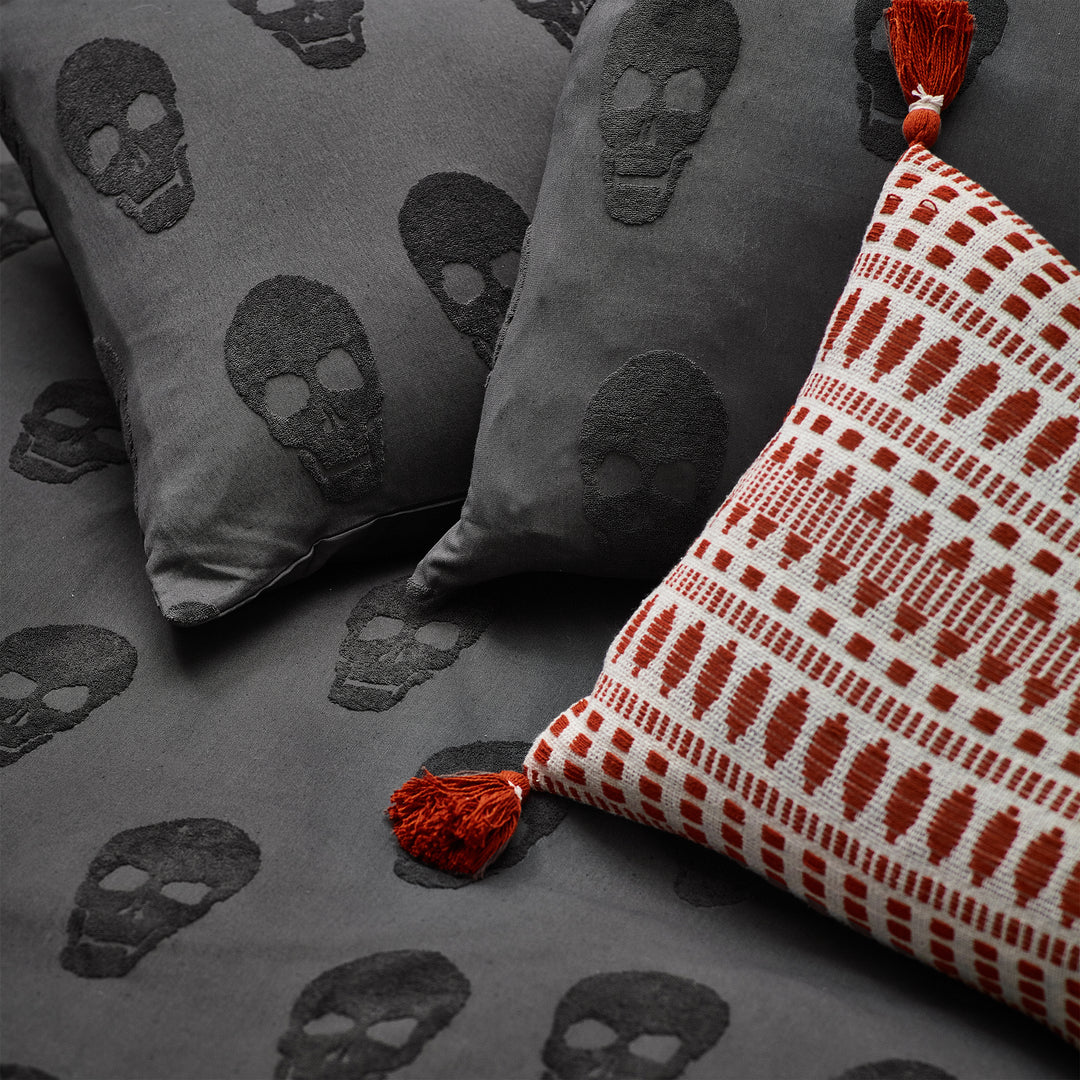 Skulls Tuft Single Duvet Set Charcoal - image 4