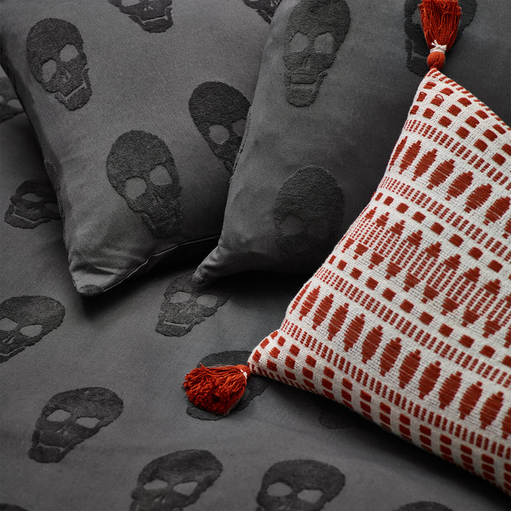 Skulls Tuft Single Duvet Set Charcoal - image 4
