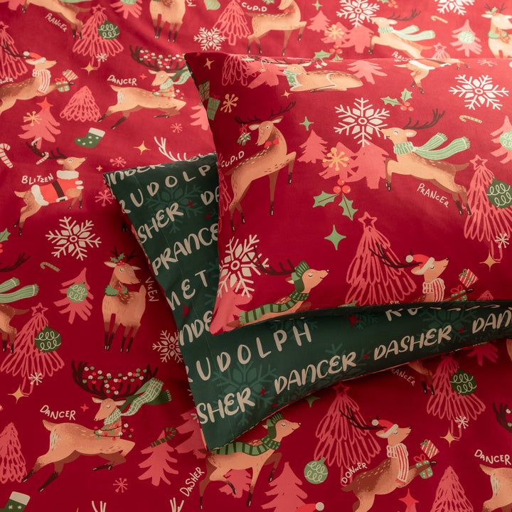 Sleigh Team King Duvet Sets Red - image 3