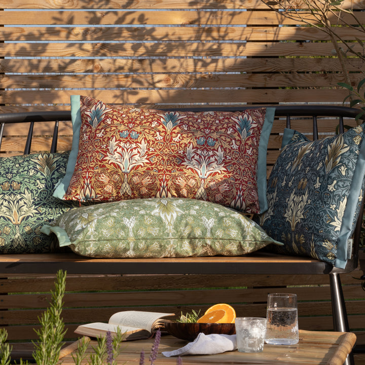 Snakeshead 40x60 Outdoor Cushion Berry/Natural - image 6