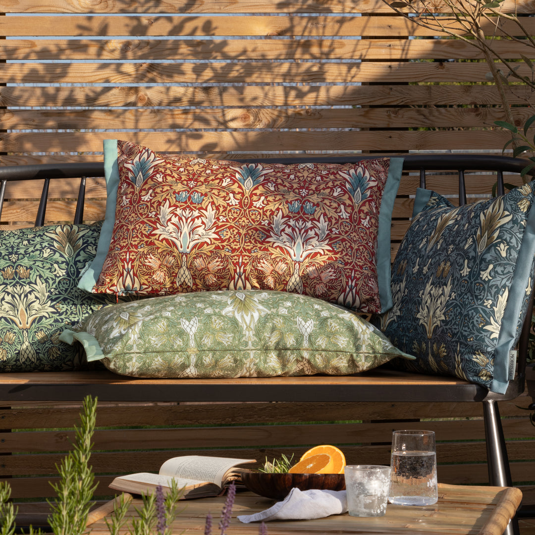 Snakeshead 40x60 Outdoor Cushion Indigo/Leaf Green - image 6