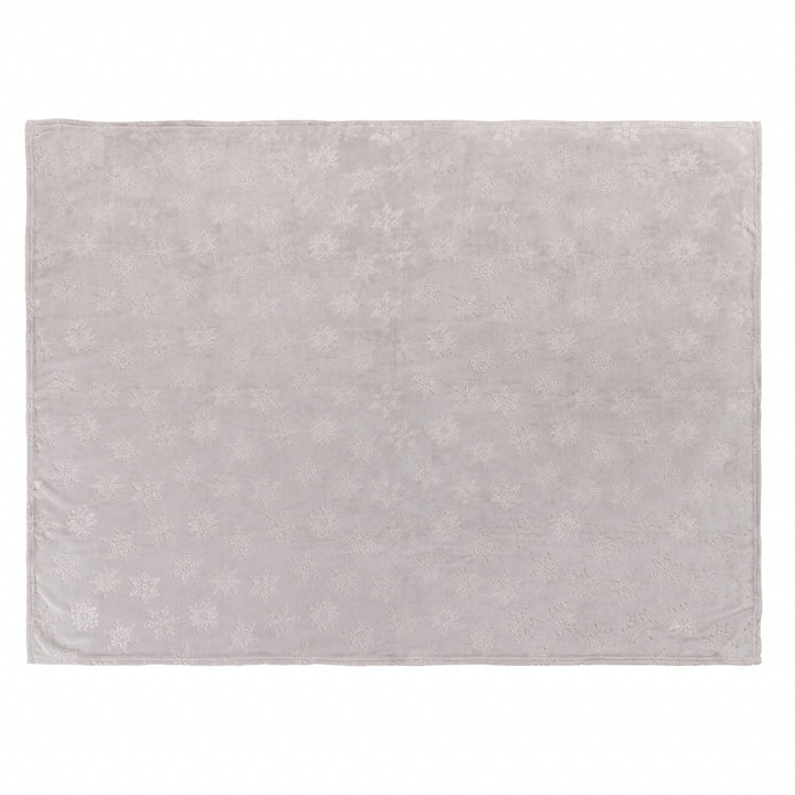 Snowflakes 140x180 Throw Grey - image 4
