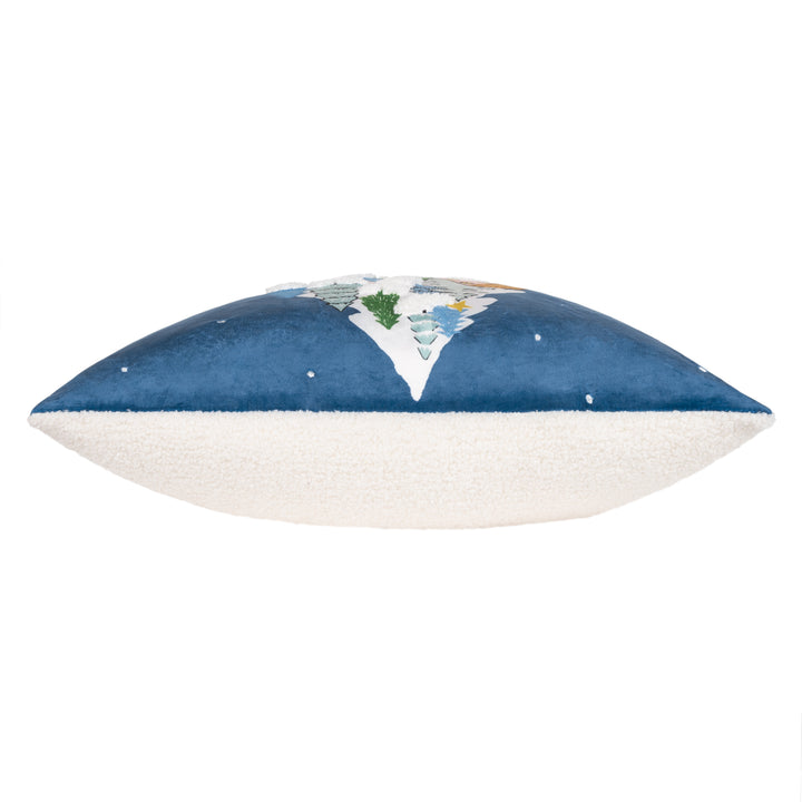 SNOWY VILLAGE TREE 45X45 CUSHION CASE MULTI