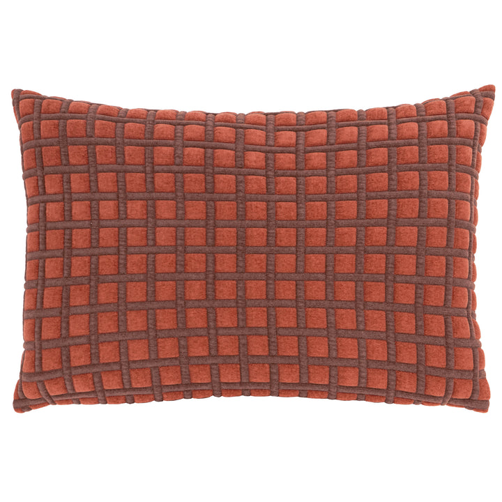 Softie Grid 40x60 Cushion Case Cinnamon / Chocolate