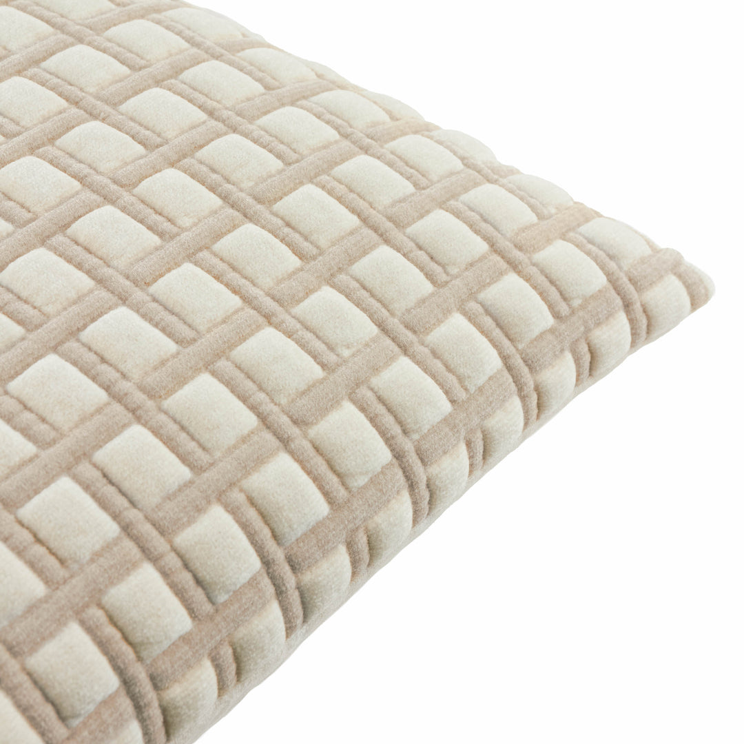 Softie Grid 40x60 Cushion Case Natural - image 3