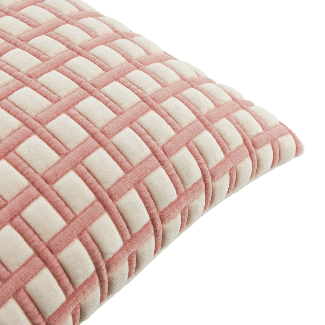 Softie Grid 40x60 Cushion Case Pink - image 3