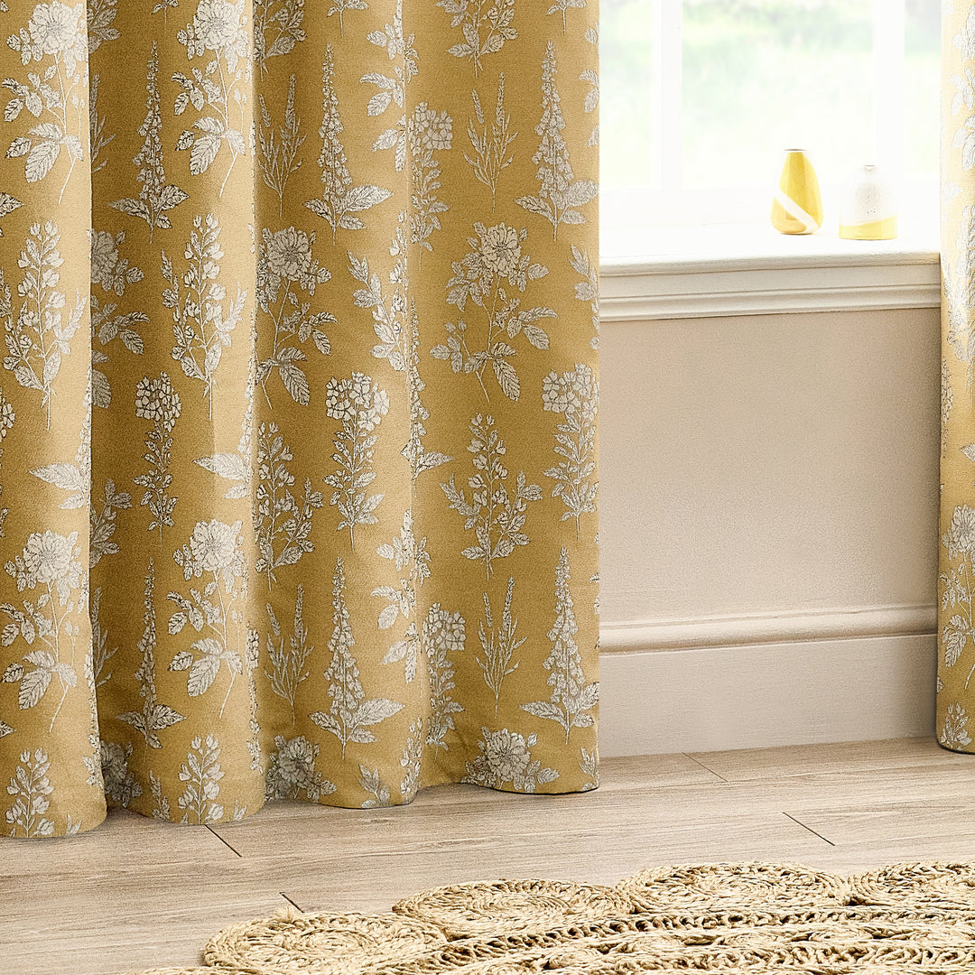 SOPHIA 168X229 EYELET CURTAIN GOLD