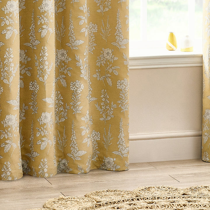SOPHIA 168X229 EYELET CURTAIN GOLD