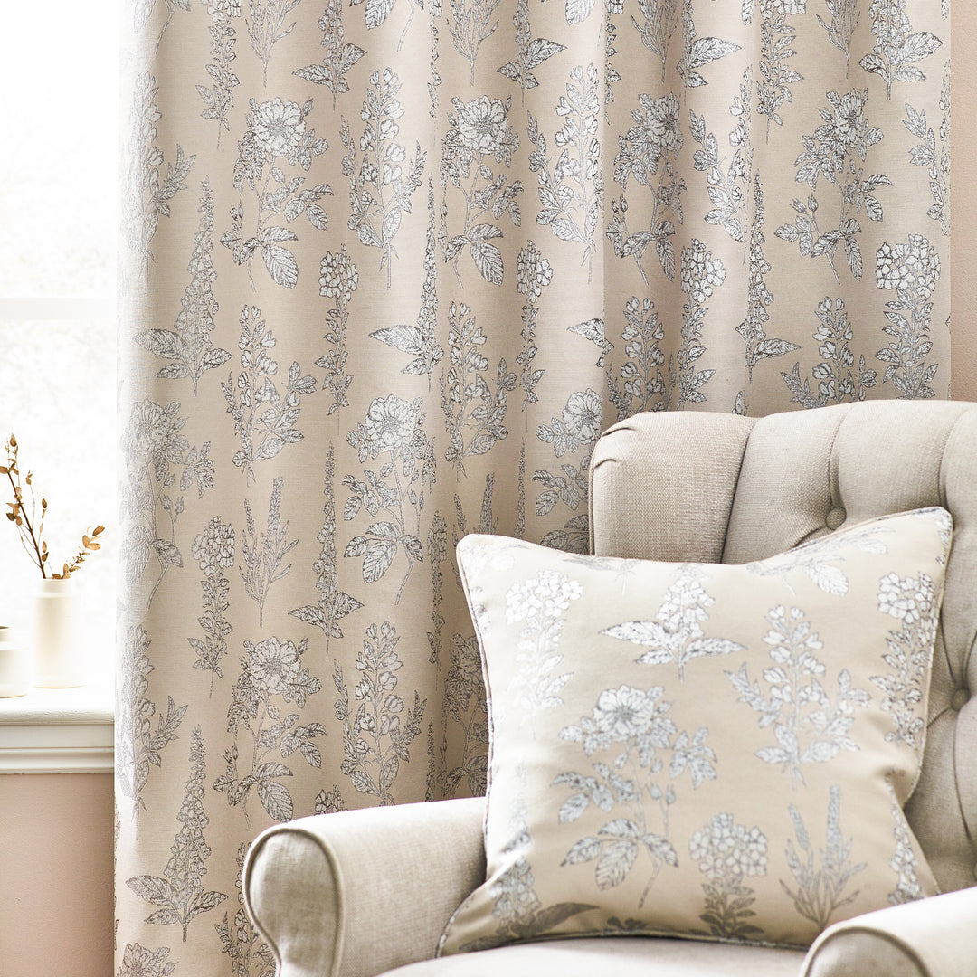 SOPHIA 117X183 EYELET CURTAIN NATURAL