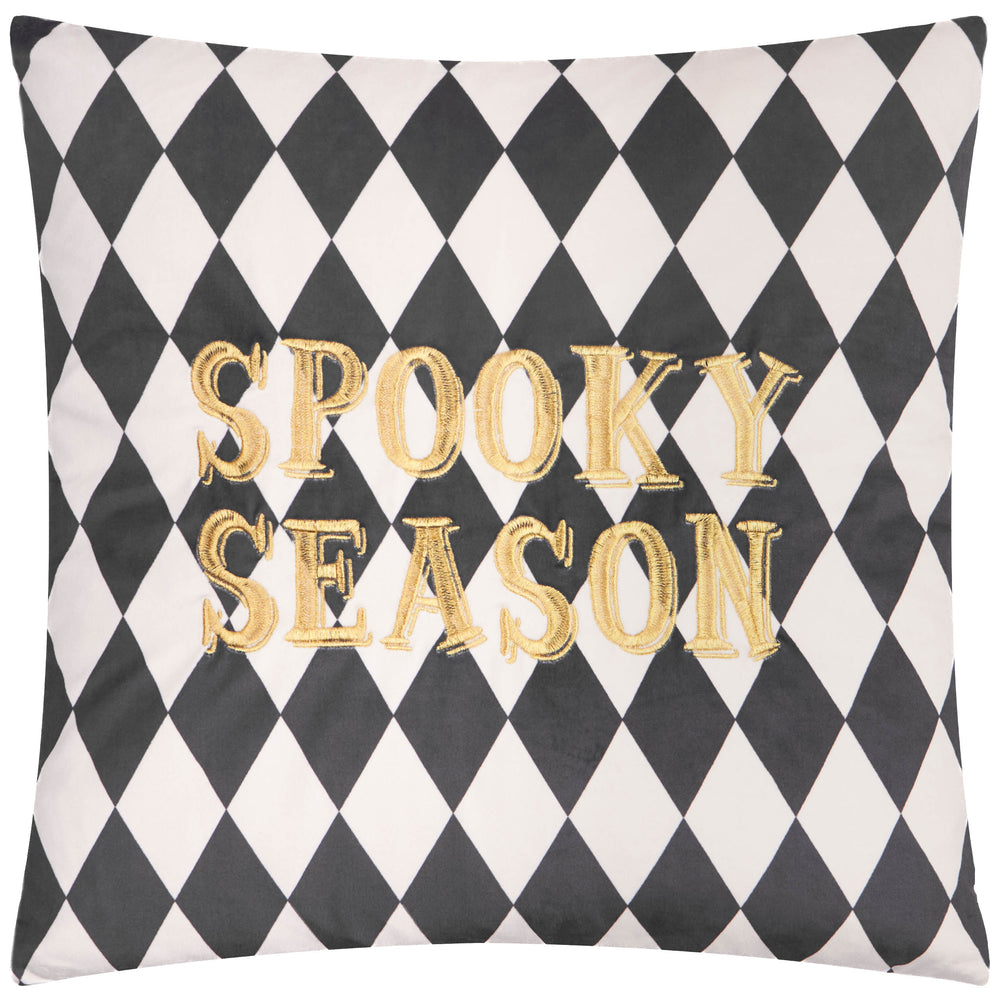 Spooky Season 45x45 Cushion Case Gold/Mono - image 2