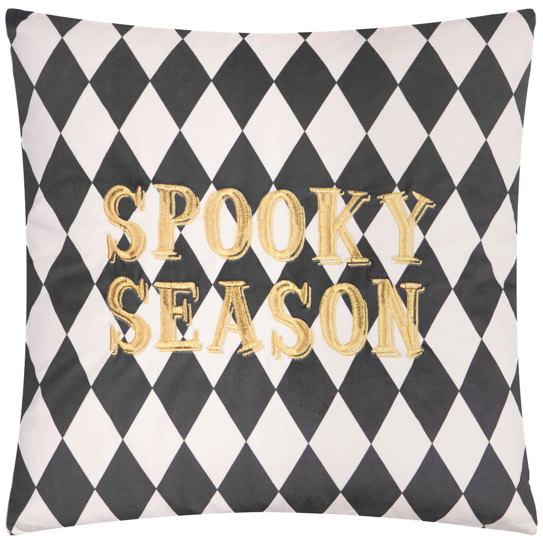 Spooky Season 45x45 Cushion Case Gold/Mono - image 2