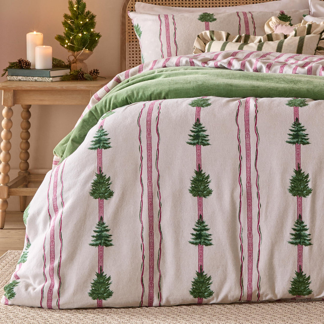 Spruce Stripe King Duvet Set Oat - image 3