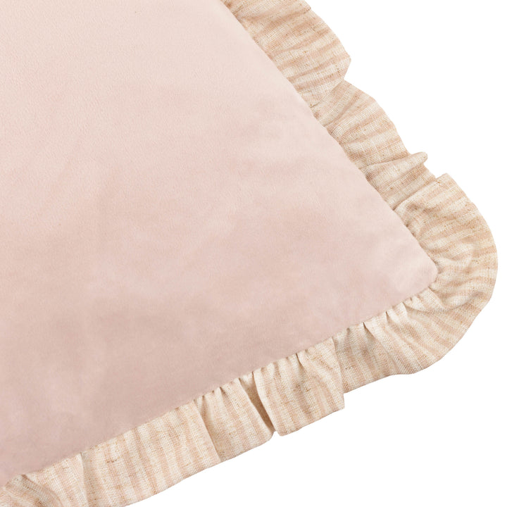 SOLENE RUFFLE 45X45 CUSHION CASE PINK