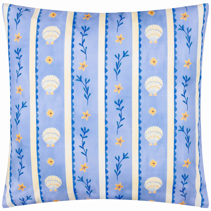 Sea Shells 45x45 Outdoor Cushion Case Blue - image 3