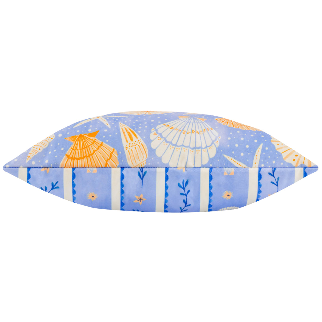 Sea Shells 45x45 Outdoor Cushion Case Blue - image 4