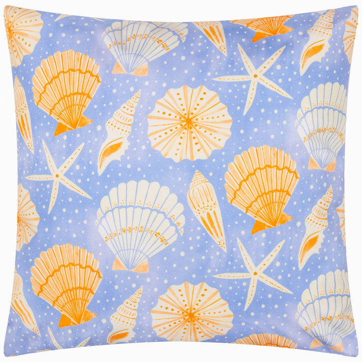 Sea Shells 45x45 Outdoor Cushion Case Blue - image 2