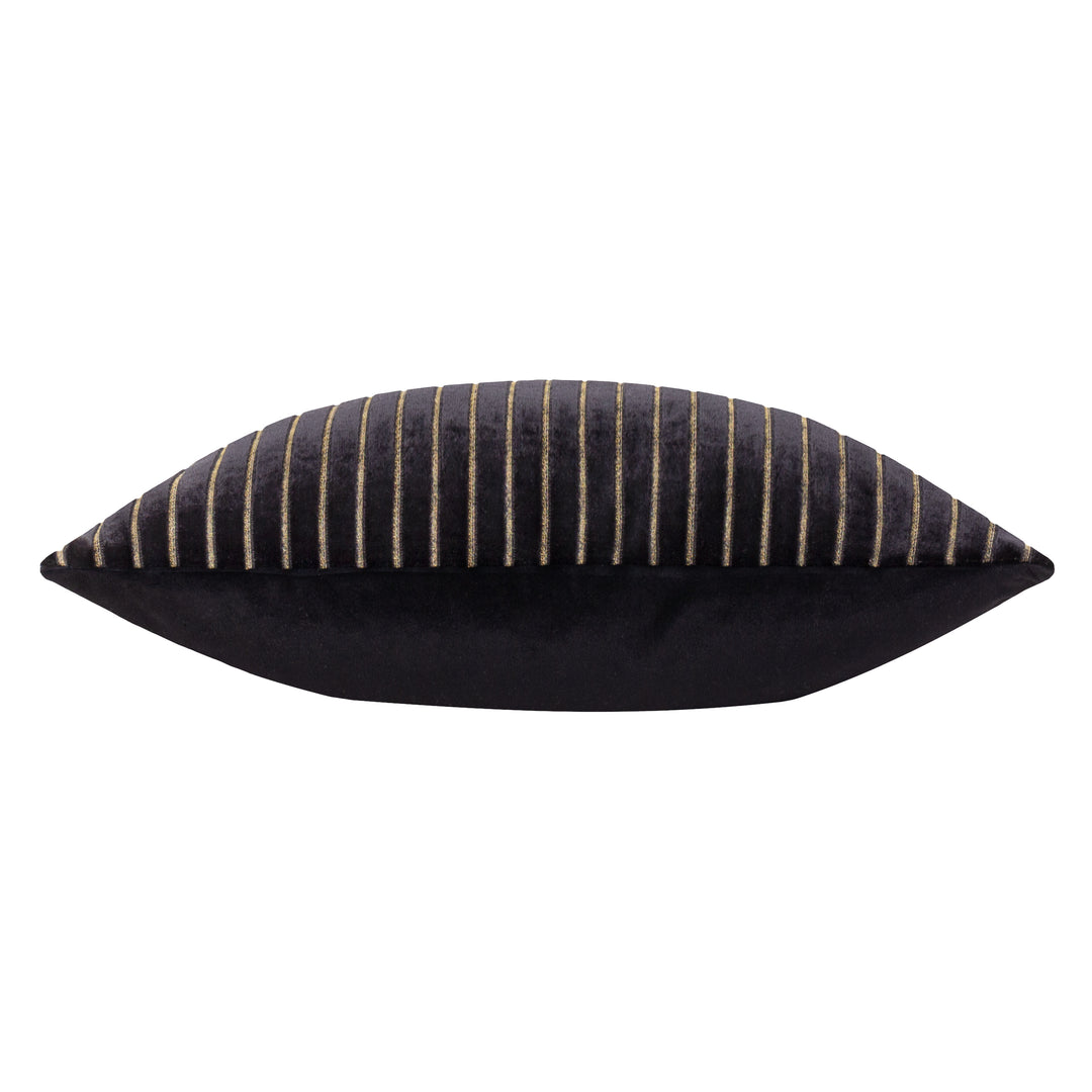 SAVOY STRIPE 50X50 CUSHION CASE BLACK