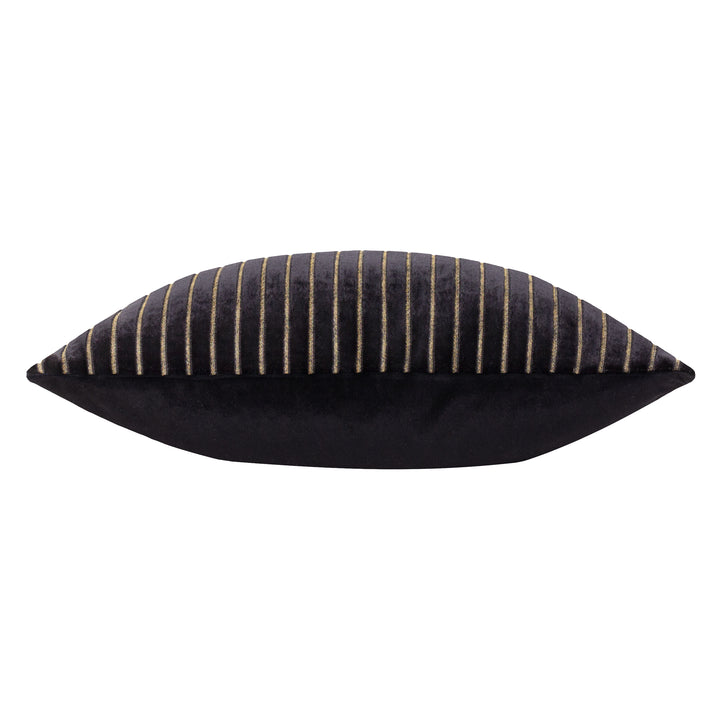 SAVOY STRIPE 50X50 CUSHION CASE BLACK