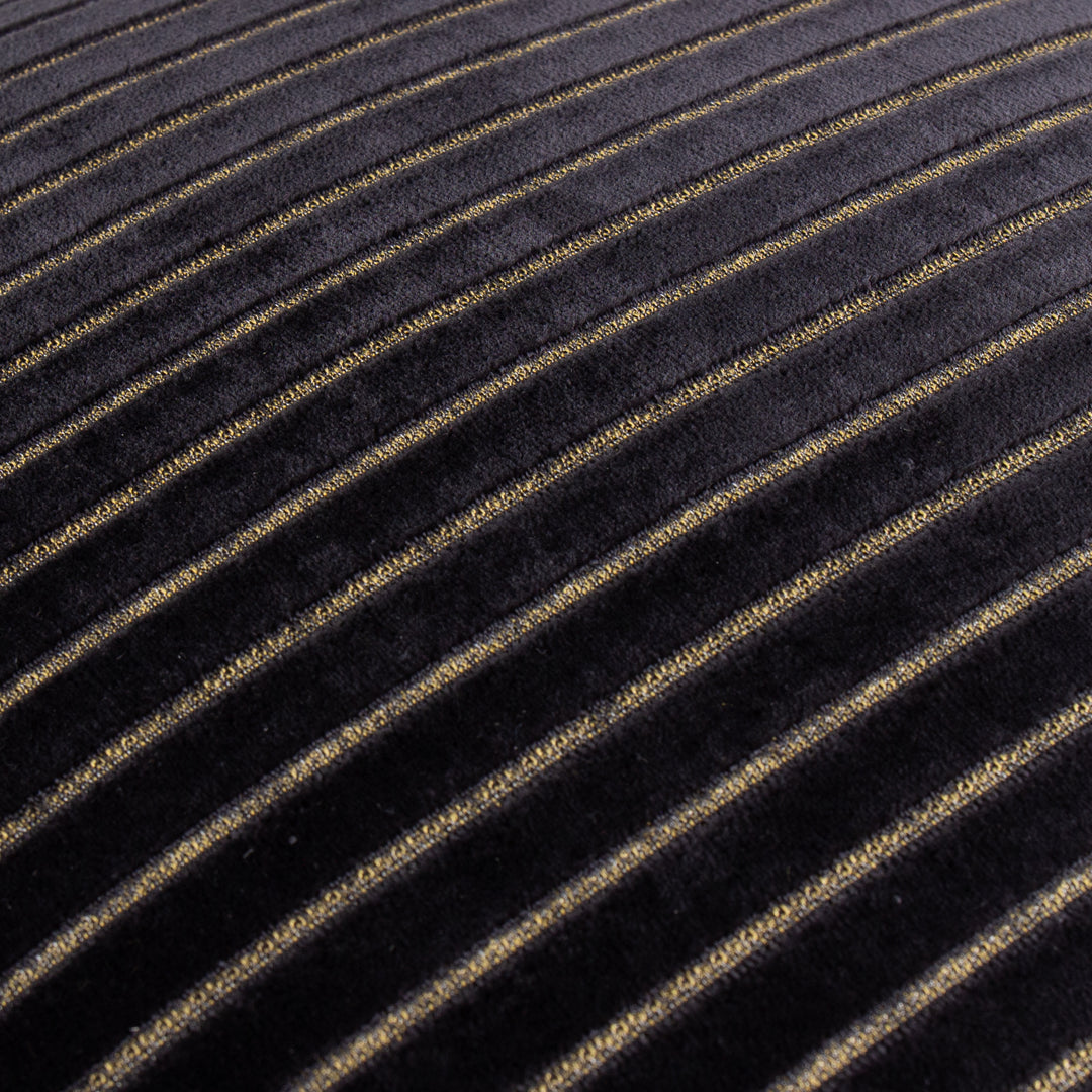 Savoy Stripe 50x50 Cushion Case Black - image 4