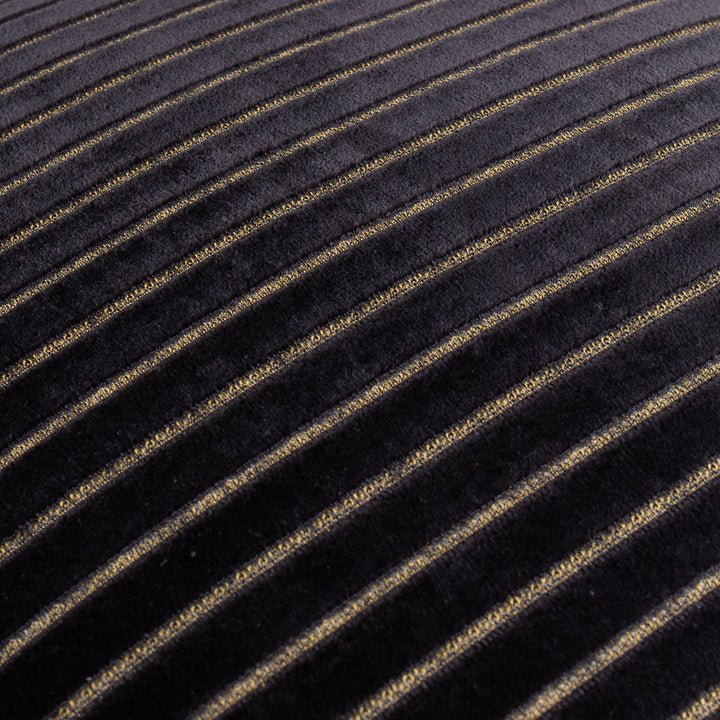 Savoy Stripe 50x50 Cushion Case Black - image 4