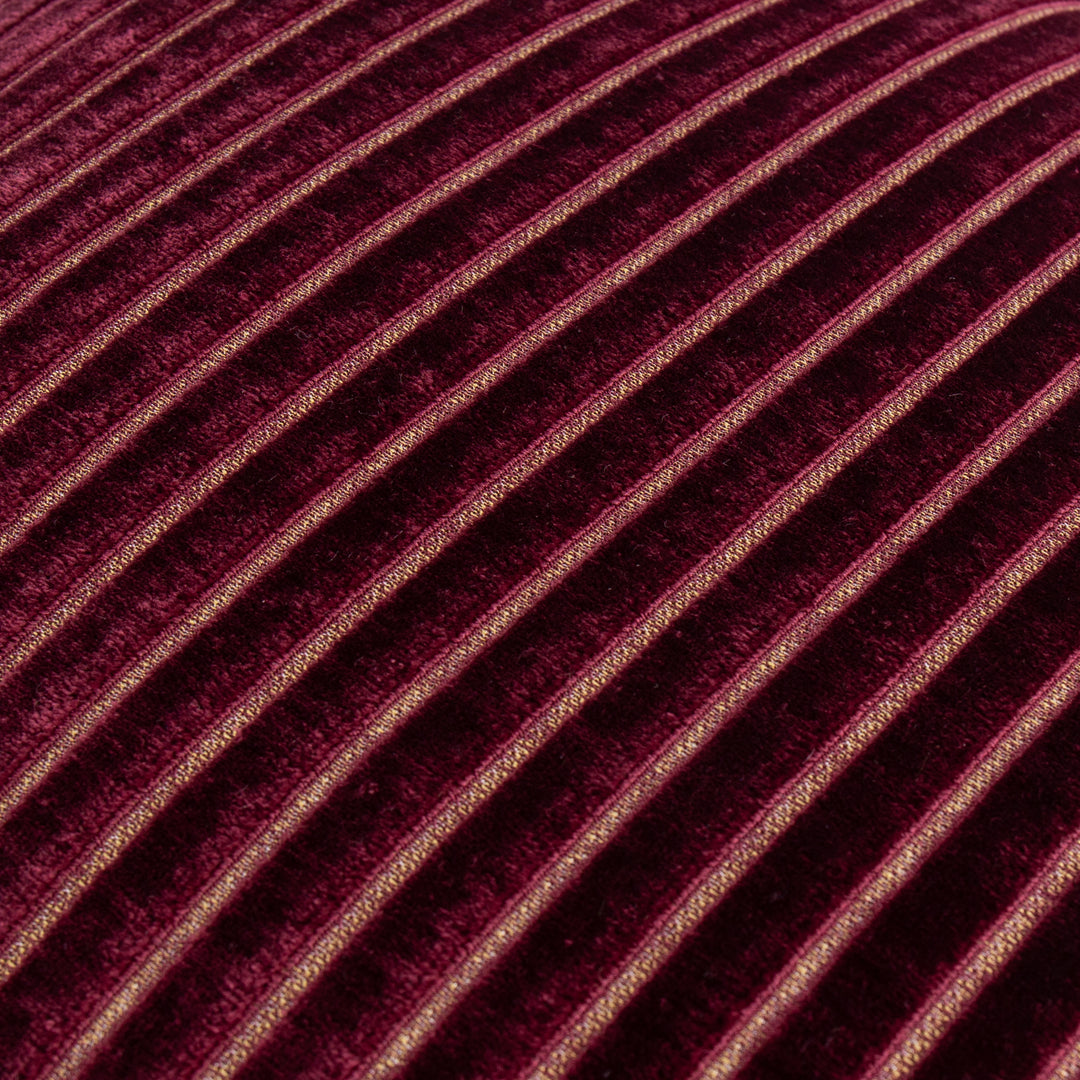 Savoy Stripe 50x50 Cushion Case Burgundy - image 4